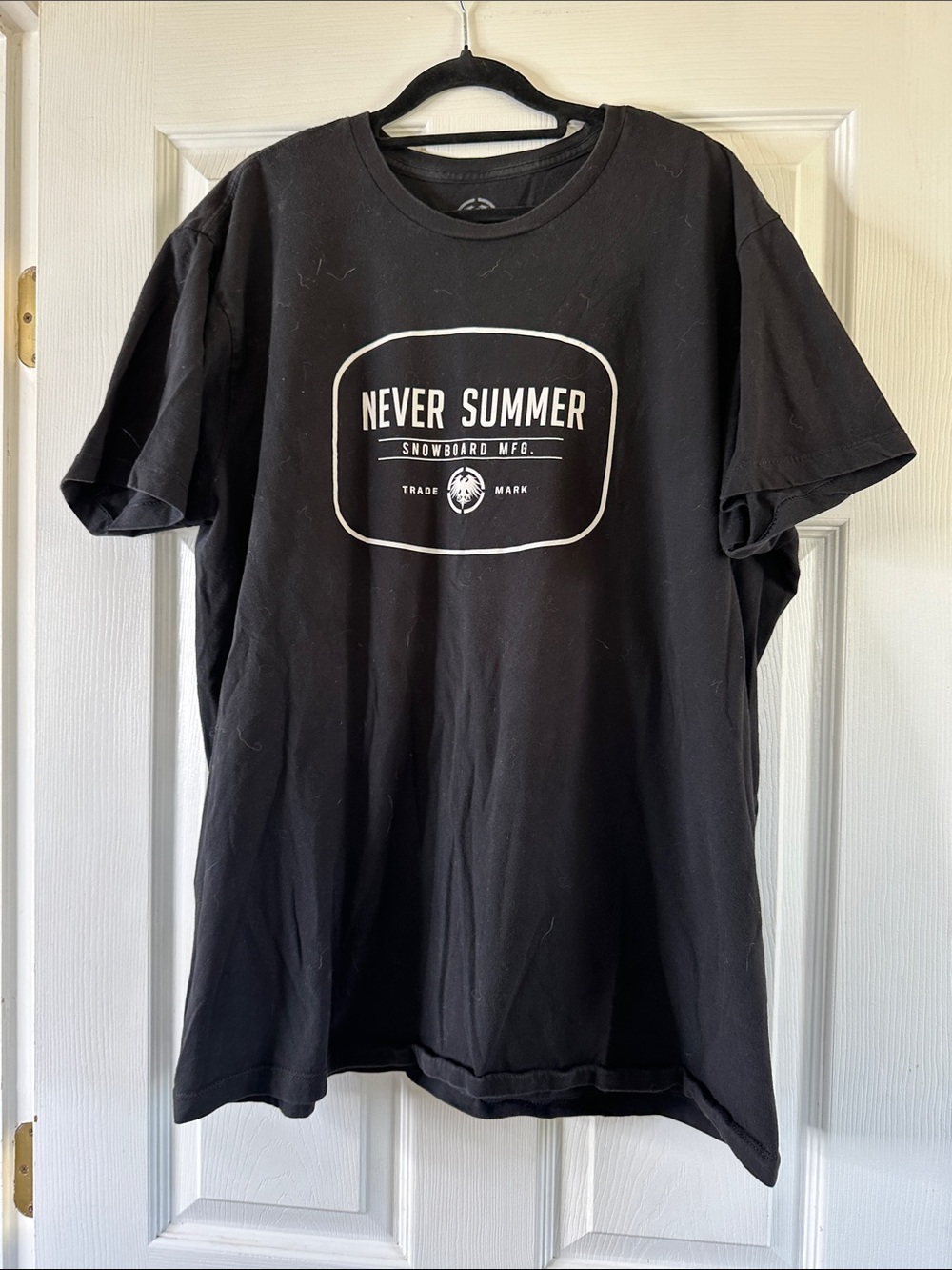 Men's Black Short-Sleeve Logo Tee